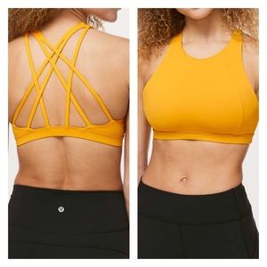 Lululemon Athletica Free To Be Serene Bra Yellow
